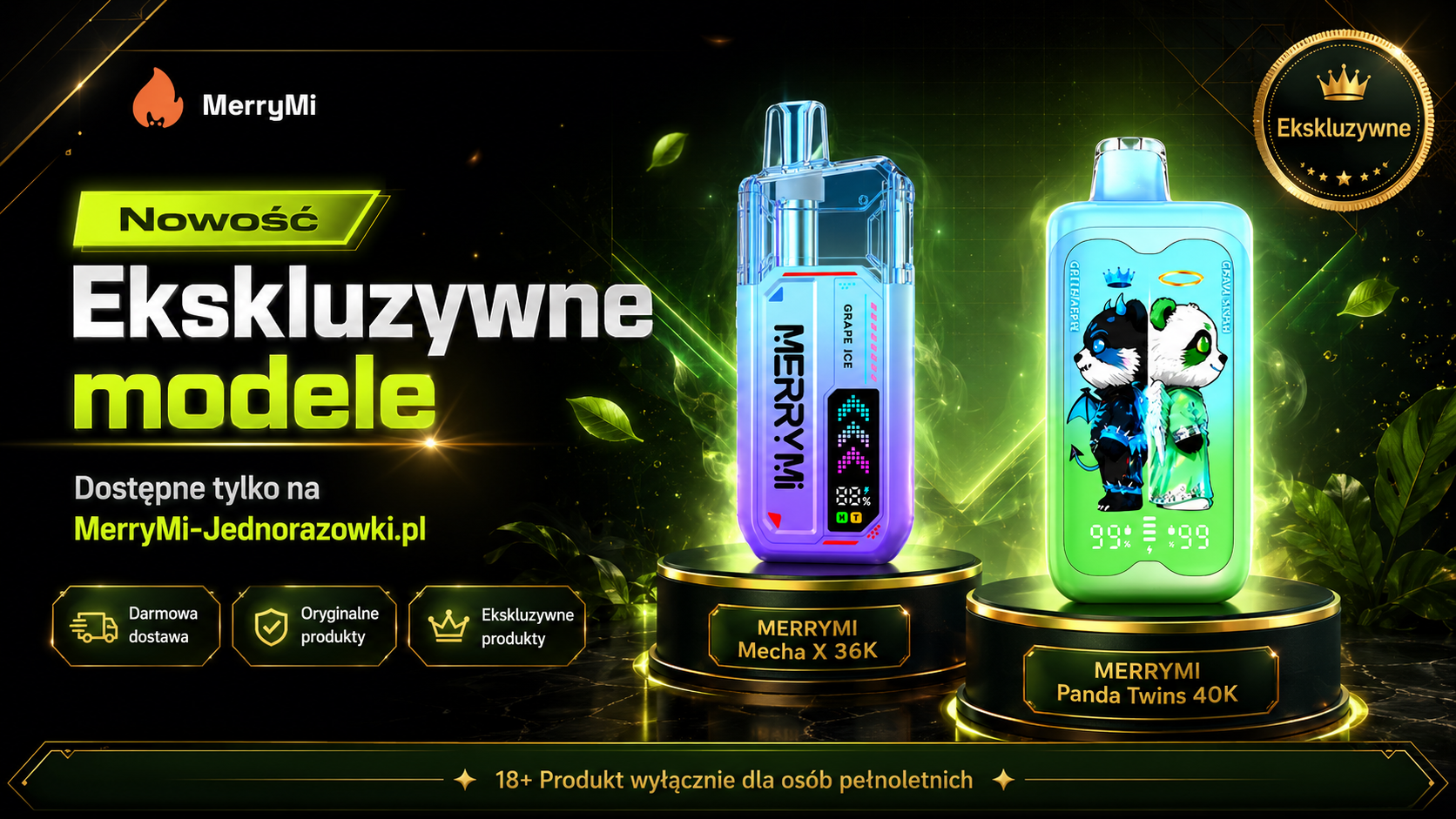 Nowość MerryMi: ekskluzywne modele Panda Twins 40K i Mecha X 36K